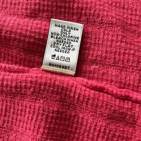 Neiman Marcus open cardigan with tie at waist long sleeves coral color size S - Picture 11 of 13